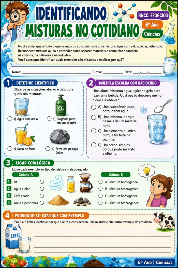 Identificando misturas no cotidiano